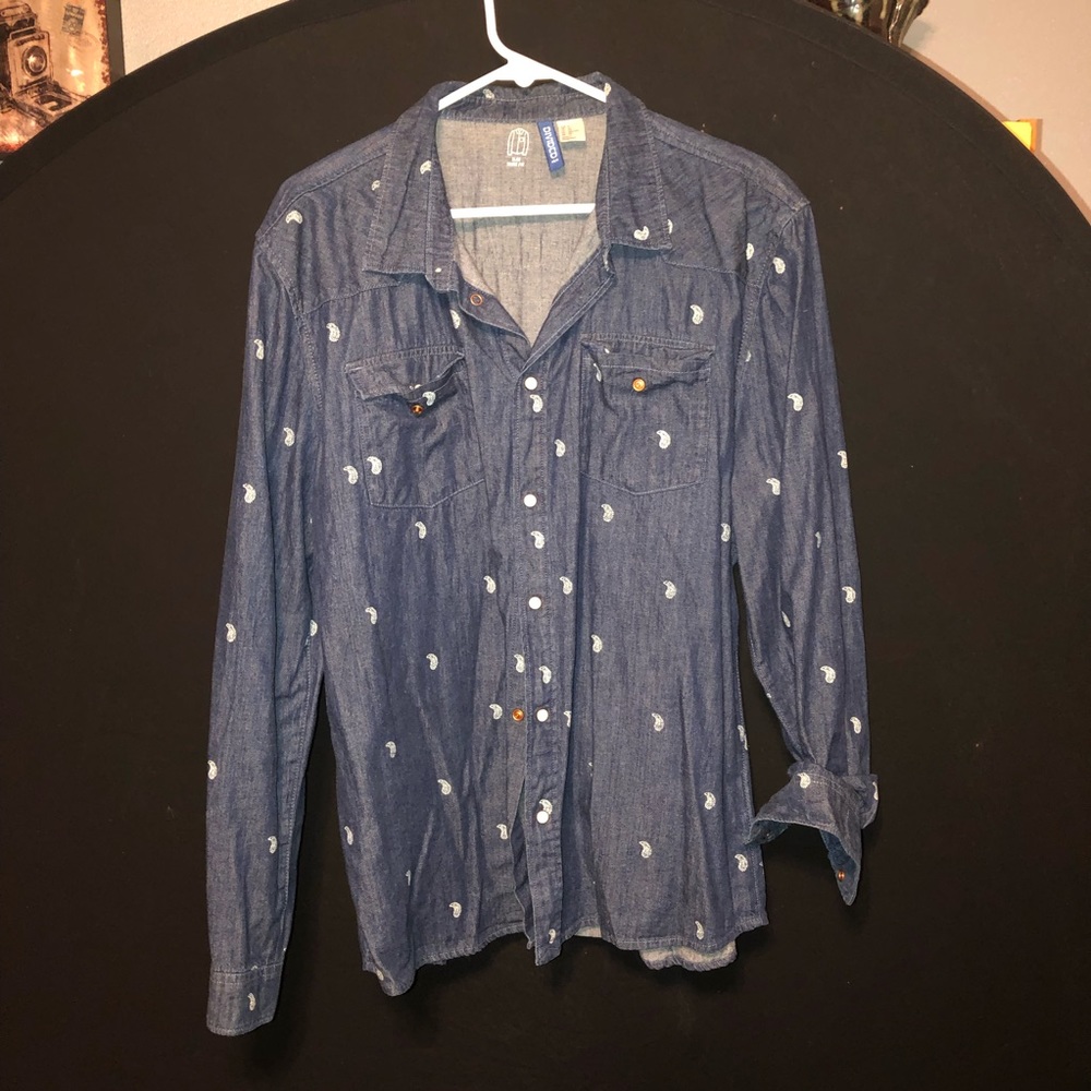 Paisley denim shirt